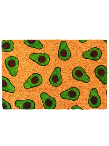 relaxdays Fußmatte "Avocado" in Mehrfarbig - 60 x 40 cm