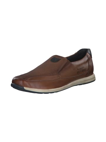 Bugatti Sportliche Slipper in cognac