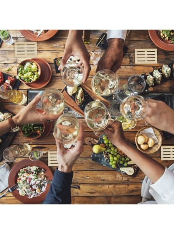 relaxdays 48x Palettenuntersetzer in Natur