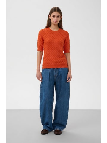 Soaked in Luxury Strickpullover SLSpina Gerade Passform in Pureed Pumpkin