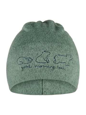Sterntaler Beanie Eisbären in grün meliert