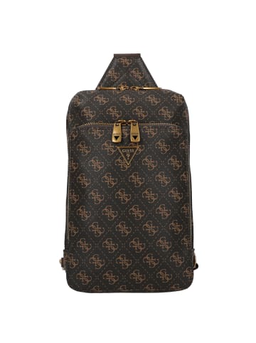Guess Milano Umhängetasche 33 cm in brown-ochre-burgundy