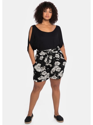 sheego Shirt in schwarz