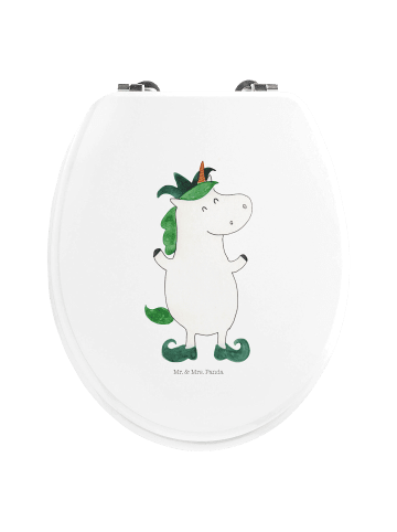 Mr. & Mrs. Panda Toiletten-Sitz Einhorn Joker ohne Spruch in Weiß