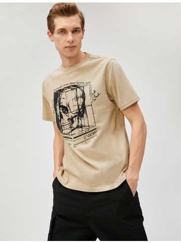 KOTON T-shirt in Beige