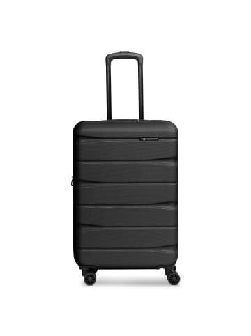 Franky Munich 4.0 4-Rollen Trolley M 66 cm mit Dehnfalte in black dull