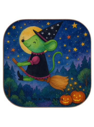 Mr. & Mrs. Panda Untersetzer für Gläser Hexe Fliegt Design ohne ... in Weiß
