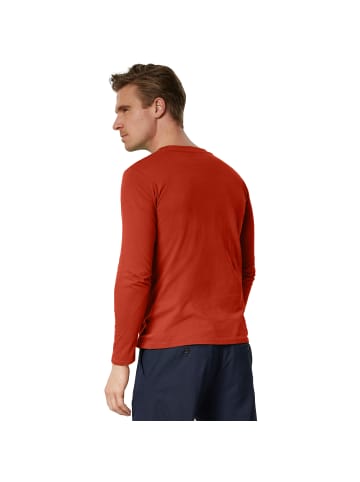 tectake Einfarbiges Langarm-Shirt für Männer, weinrot