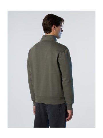 North Sails Sweatshirt mit Reißverschluss in Grau