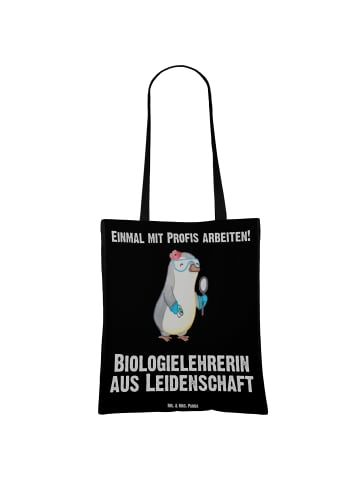 Mr. & Mrs. Panda Stofftasche Biologielehrerin Leidenschaft mit S... in Schwarz