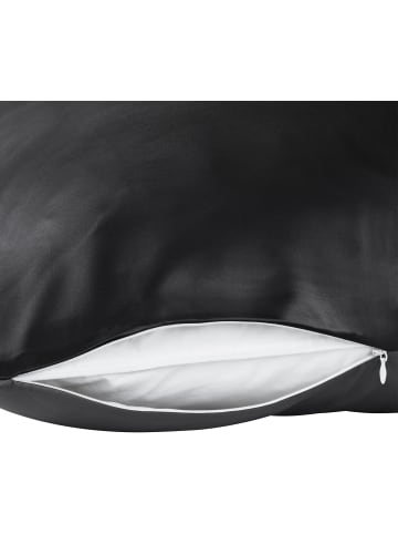 Aspero Seiden Kissenbezug 80x80 cm Enna in Schwarz