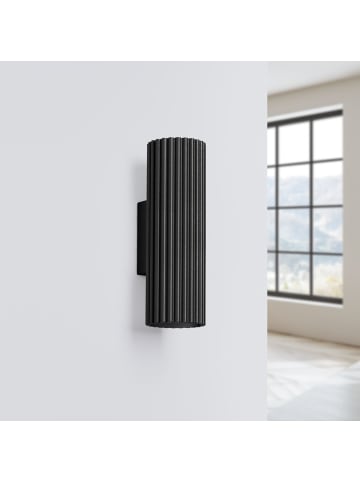 Licht-Erlebnisse Wandlampe (B)6.5 x (H)20 cm in Schwarz