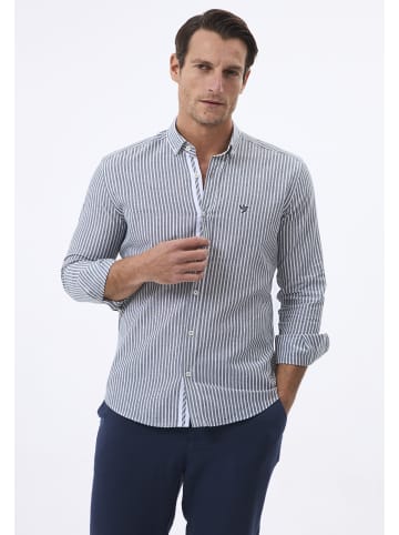 Felix Hardy Hemd Langarm Gestreift in khaki