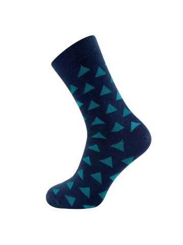 ewers 1er Pack Socken GOTS Dreiecke in navy