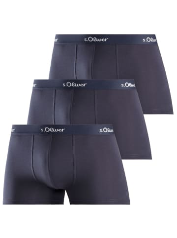 S. Oliver Boxershorts 3er Pack in Navy