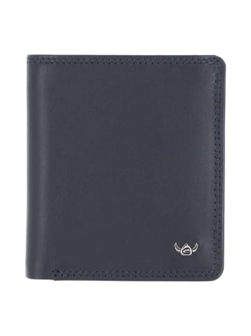 Golden Head Polo Geldbörse RFID Schutz Leder 10 cm marineblau
