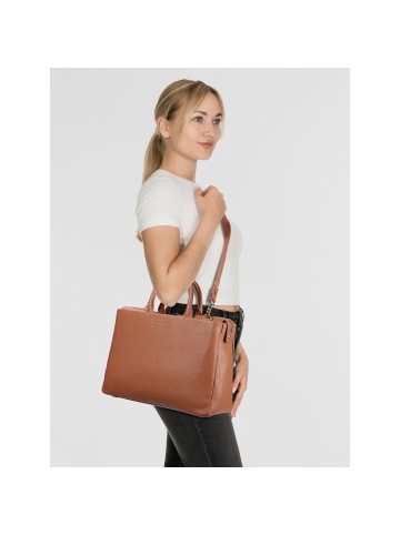 Mandarina Duck Mellow Urban Handtasche Leder 40 cm Laptopfach in pecan nut