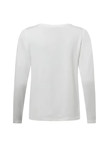 monari Langarmshirt Sowfall in weiß silber