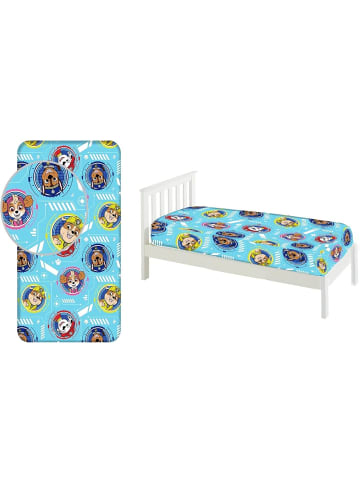 BrandMac Paw Patrol Spannbettlaken, 90 x 200 cm, für Einzelbett, 100% Baumwolle