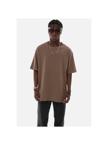 COFI 1453 Oversize T-Shirt - Heavy Weight Basic Shirt M Grau-Melange in Grau-Melange