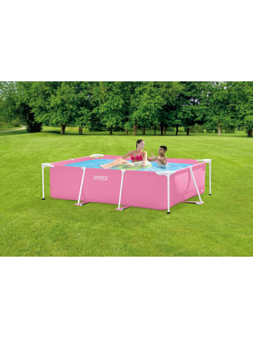 Intex Rectangular Frame Pool 220x150x60cm in pink