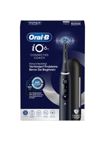 Oral-B Elektrische Zahnbürste "iO Series 6 + Reiseetui" in Schwarz