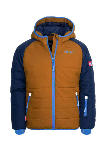 Trollkids Skijacke "Hafjell PRO" in Marineblau/Bronze/Azurblau