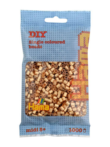 Hama Beutel mit 1000 Midi-Bügelperlen gold - ab 5 Jahren