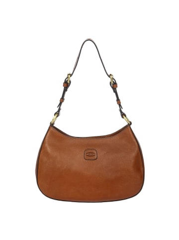 BRIC`s Volterra Schultertasche Leder 29 cm tobacco