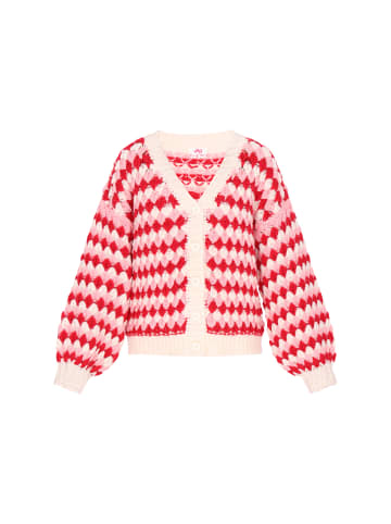 myMo Cardigan in red multicolor