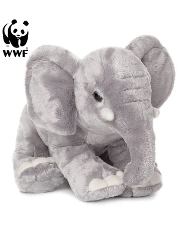WWF Plüschtier - Elefant (Rüssel runter, 18cm) in grau