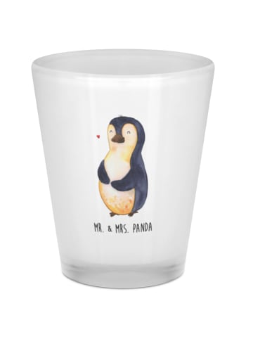 Mr. & Mrs. Panda Schnapsglas Pinguin Diät ohne Spruch in Transparent