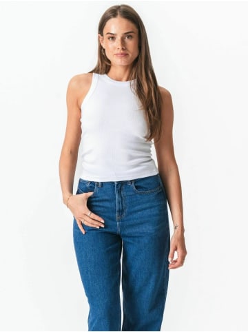 TeeShoppen Top Ribbed in White