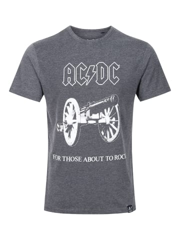 Recovered T-Shirt ACDC 'For Those About Rock' in Dunkelgrau