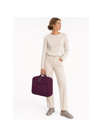 travelite Cubis Flugumhänger 40 cm Laptopfach mit Dehnfalte in berry