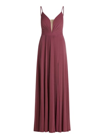 Vera Mont Abendkleid mit Lurexfaden in Grey/Dark Red