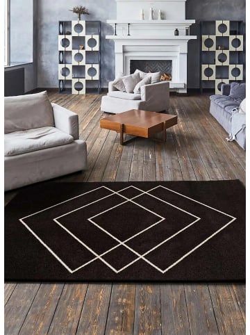 Atticgo Kurzflor-Teppich BREDA in schwarz