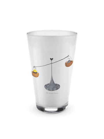 Mr. & Mrs. Panda Trinkglas Sternzeichen Waage ohne Spruch in Transparent