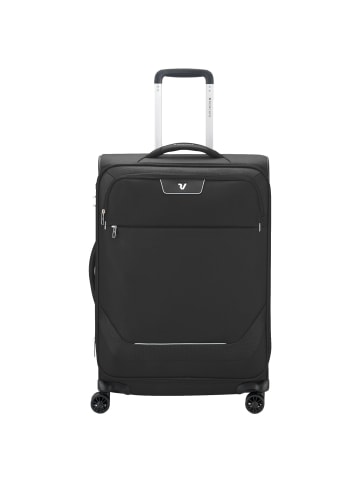 Roncato Joy - 4-Rollen-Trolley M 63 cm erw. in nero