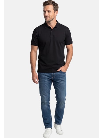 Ragman Poloshirt Basic in Schwarz / dunkelblau