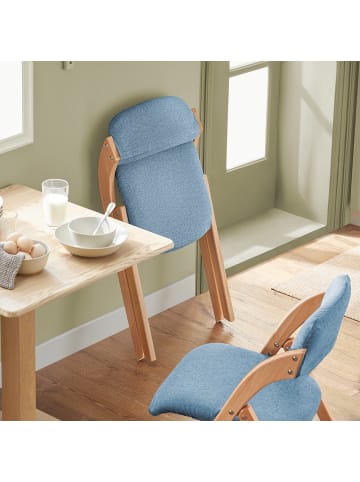 SoBuy Klappstuhl in Blau - (B)47 x (H)77 x (T)60cm