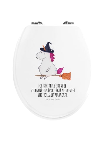 Mr. & Mrs. Panda Klobrille Einhorn Hexe mit Spruch in Weiß