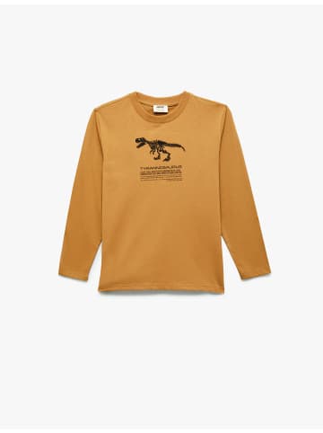 KOTON TSHIRT LS in Kamelfeder
