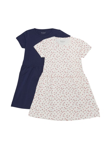 Minymo Jerseykleid MIDress SS (2-pack) - 6030  Verspieltes Kleid mit Print in Blau