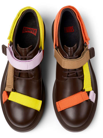 Camper Schnürschuhe " Dean  Twins " in Braun Gelb