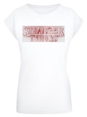 F4NT4STIC T-Shirt Stranger Things Glow Logo in weiß