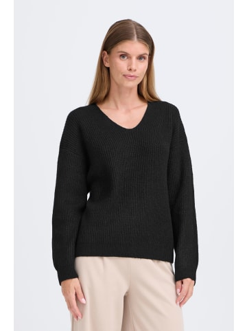 Oxmo V-Ausschnitt-Pullover OXICALLIE in Schwarz