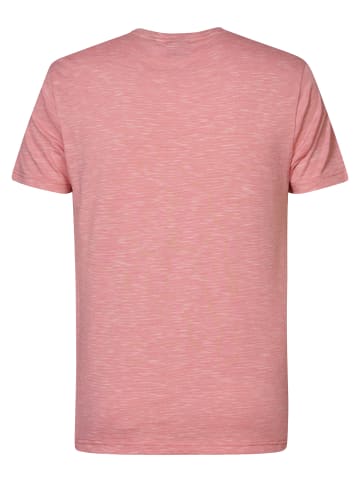 Petrol Industries Unifarbenes T-Shirt Palmora in Rosa