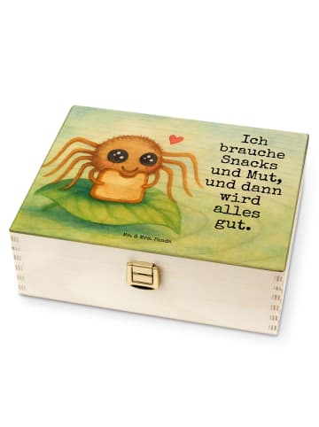 Mr. & Mrs. Panda Teebox Spinne Agathe Sandwich Design mit Spruch in Weiß