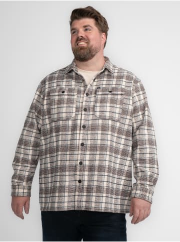 Petrol Industries Karierte Hemd Plus Size Southeast in Braun